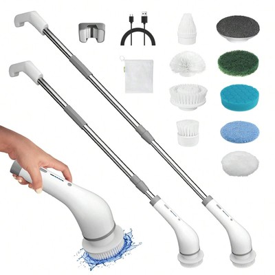 Electric rotary washing brush, shower cleaning brush, 2 adjustable speeds