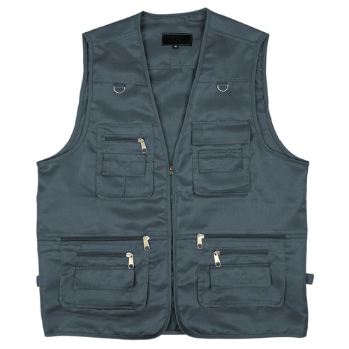 Mens Multi Pocket Utility Vest | Waistcoat | Fishing Vest | Travelling | Hiking - Picture 4 of 11