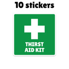 <!--F#f_0-->Thirst Aid Kit Novelty Funny Sign Label Sticker Decal Vinyl Fade & Waterproof<!--F/-->