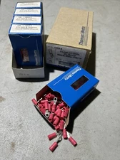 🔥Pack Of 500 STA-KON 18RA-6 Vinyl Insulated Round Terminals 22-16 AWG CU Betts