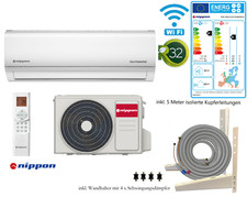 Split Klimaanlage nippon 12000 BTU 3,5kW R32 WiFi 5m CU-Leitungen …
