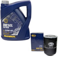 MotoröL Set 10W40 5 Liter + ÖLfilter SM 108 FüR Audi 80 100 100 Avant