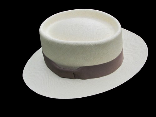 Genuine Panama Hat from Montecristi "Ultrafino" 30 weaves Men Woman Straw Fedora - Picture 6 of 8