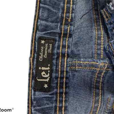 Jeans Fille L.E.I Chelsea Taille 10 - Coupe Basse, Jambe Bootcut Avec Boutons Blingy