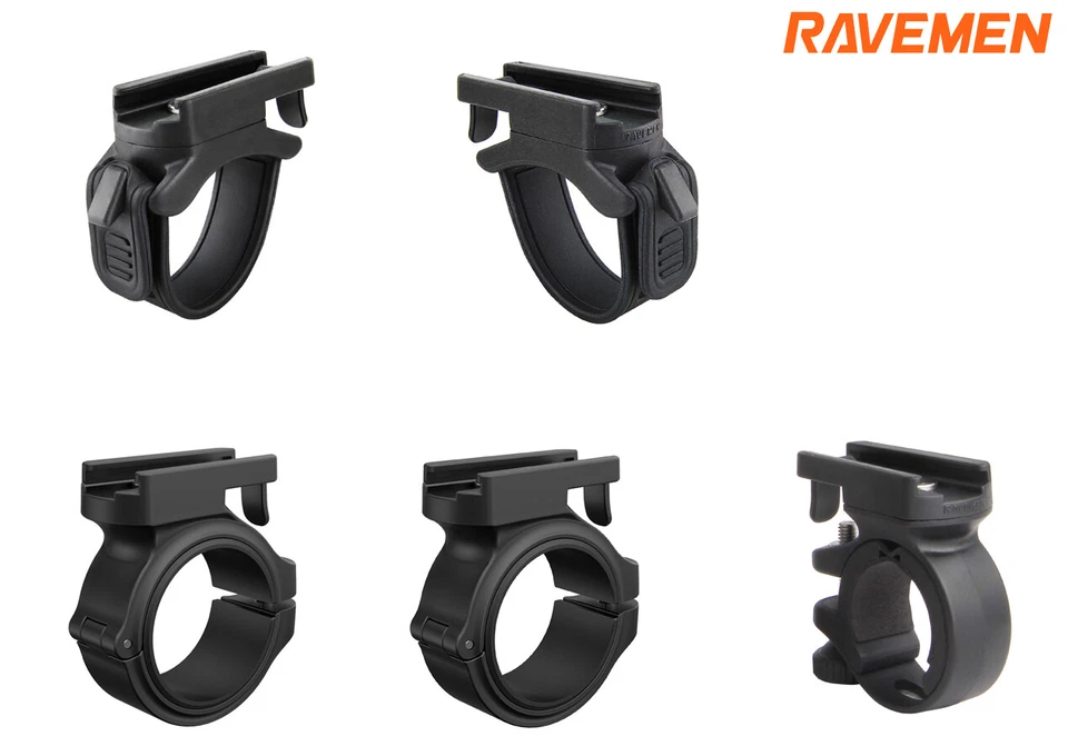 RAVEMEN Fahrradhalterung für Fahrrad Lenker Fahrrad Licht ABM03 ABM05 ABM10