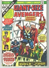 Giant Size Avengers #1 FN/VF 7.0 1974 Marvel Comic Group Captain America