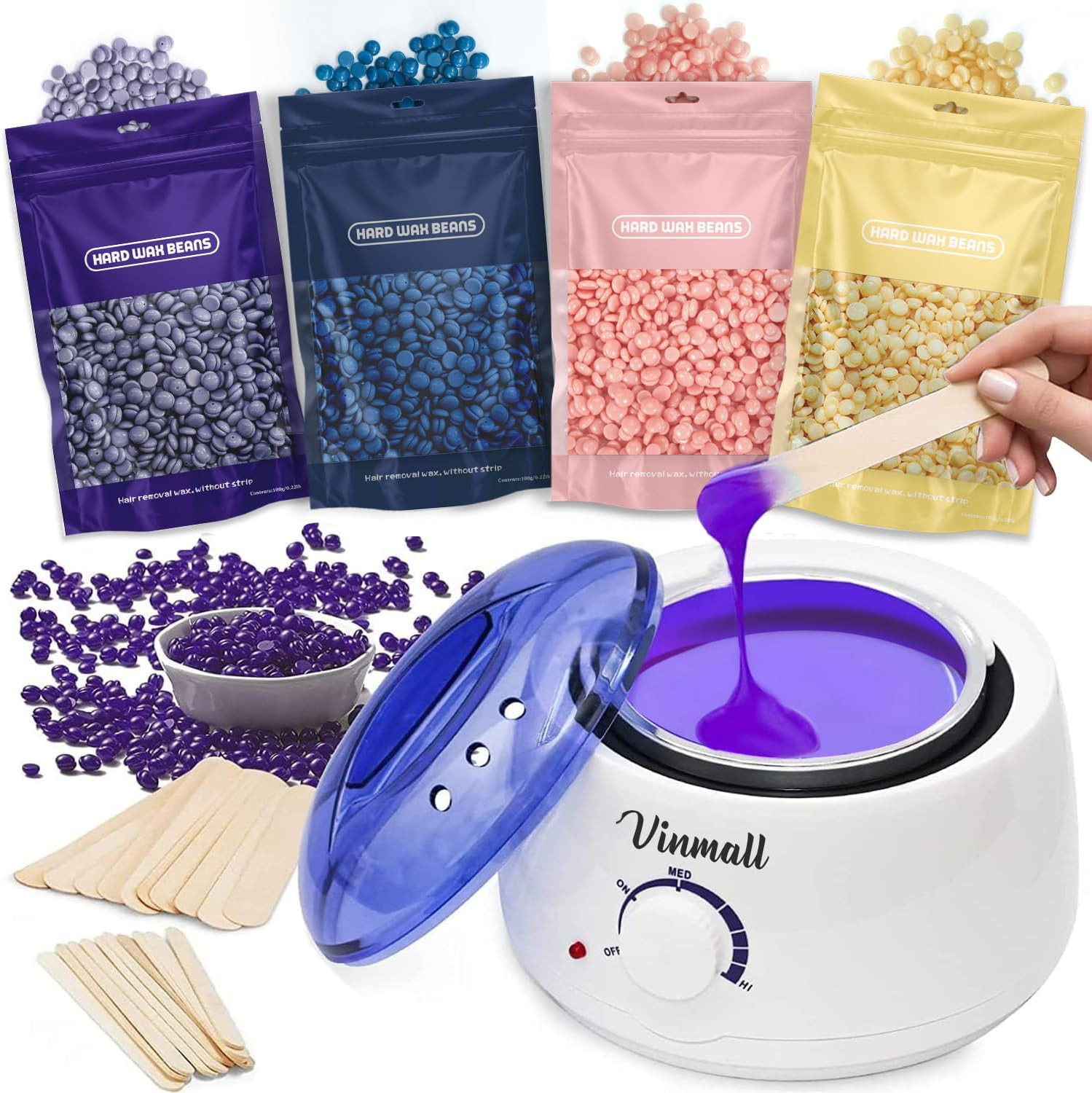 Scaldacera Kit Completo per Ceretta Brasiliana Indolore - 400g Perle