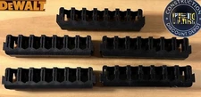 5 DEWALT Tough Case Insert Bit Holder Racks Bit Storage Holder 1" Bits