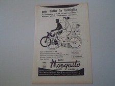 advertising Pubblicità 1951 BICI BICICLETTA GARELLI MOSQUITO