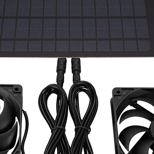 12V Solar Abführung Ventilator Belüftung Lüfter for Geflügel Haus / Gewächshaus - Bild 10 von 12