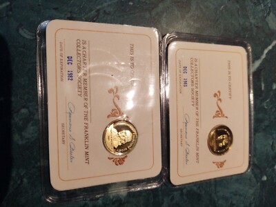 1980 & 1981 Certified Franklin Mint Collectors Society | eBay