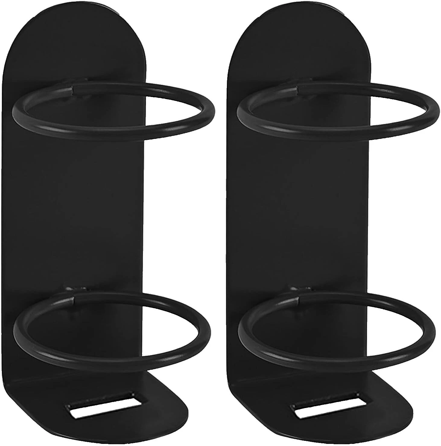 Vasos de baño de cromo negro y Portacepillos