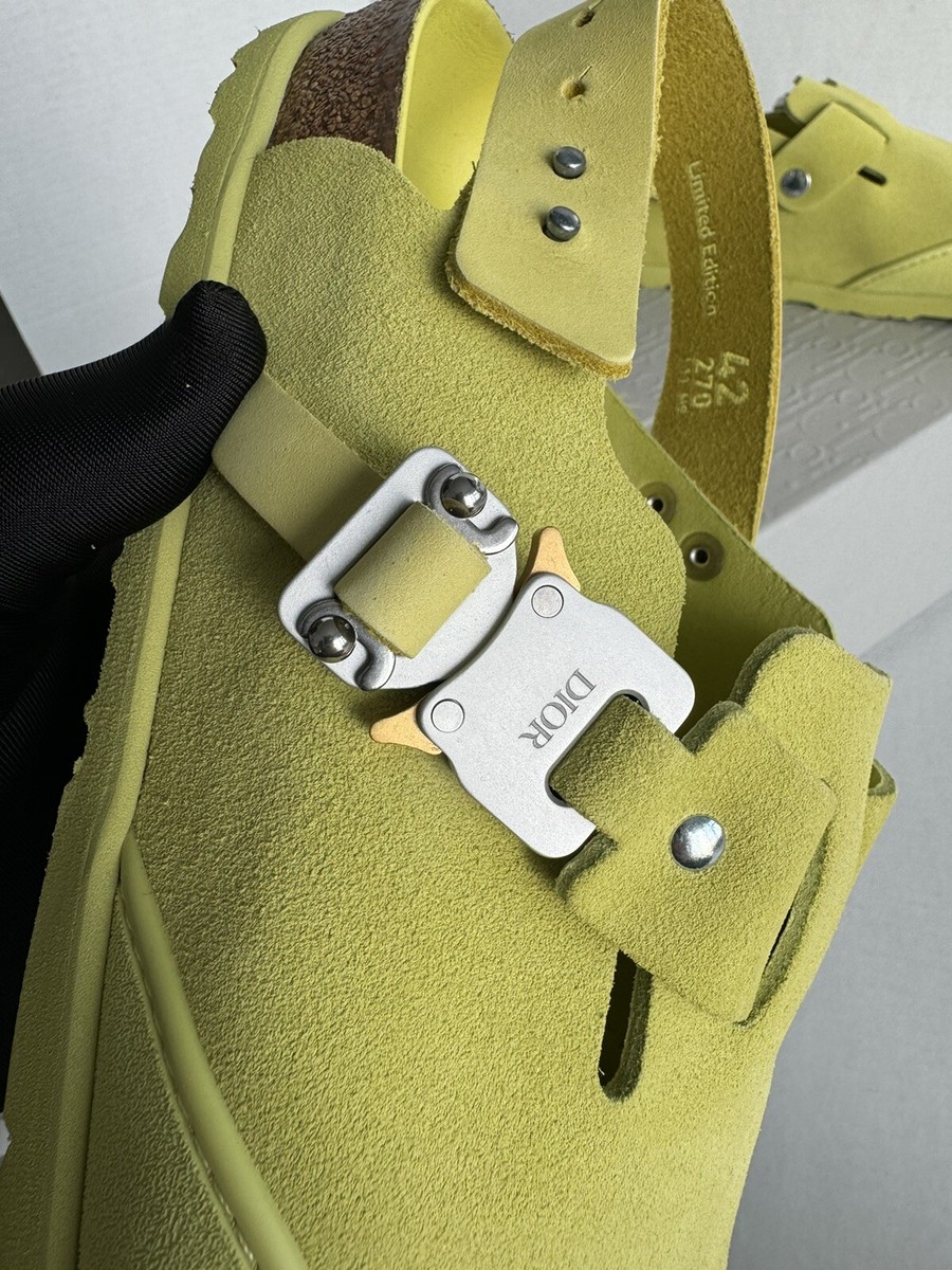 Dior x Birkenstock The Tokio Mule Limited Yellow NWT Size 42 | eBay