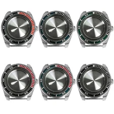 43mm Steel Watch Case Black Inner Shadow Sapphire 10ATM for NH35/NH36 Movement