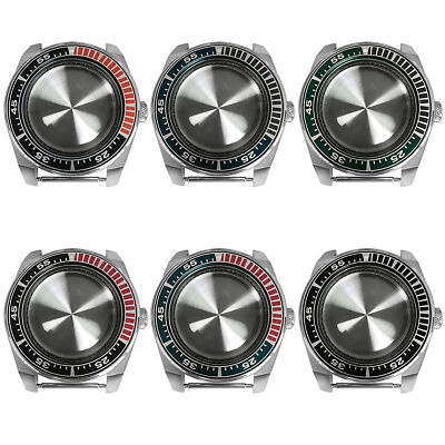 43mm Steel Watch Case Black Inner Shadow Sapphire 10ATM for NH35/NH36 Movement
