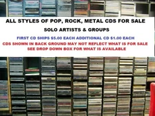 All Styles of Pop, Rock, Metal; Solo Artists & Groups CDS