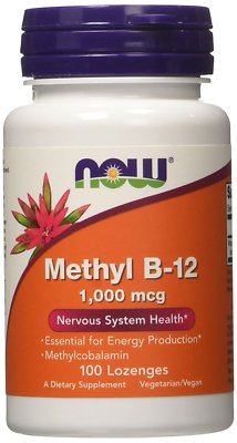 NOW FOODS, METHYL B-12 1000mcg  Nervensystem 100 Pastillen SUPER PREIS