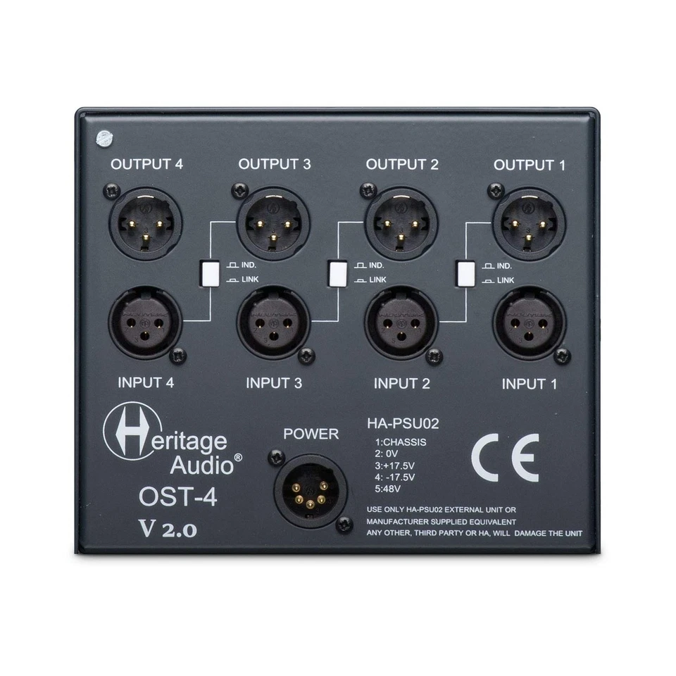 Heritage Audio HAOST4v2 4-slot 500 Series Chassis - Image 4 of 4