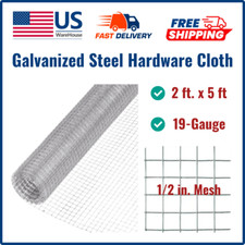 19-Gauge Galvanized Steel Hardware Cloth1/2 in. Mesh x 2 ft. x 5 ft.