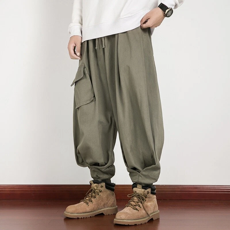 Mens drop crotch cargo pants new arrivals
