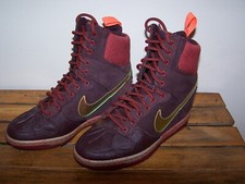 Nike Dunk Sky Hi Purple  Suede Hidden Wedge Trainers  Size 3.5 uk