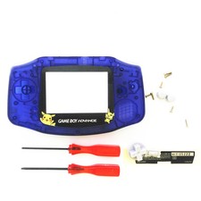 Clear Blue Picachu Pocket Housing Case Shell for Nintendo Game boy Advance GBA