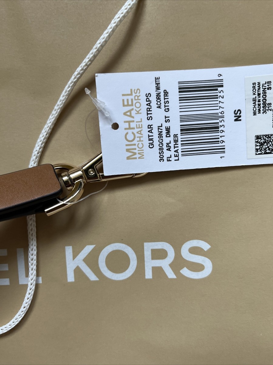 Michael Kors Guitar Straps Acorn/white Flowers gold hardware  display picture 1