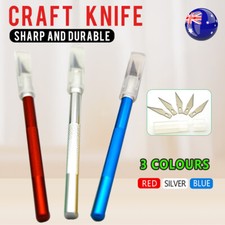 Cutter Metal Handle Engraving Tool Craft Knife  With 5 Blade Scalpel  AU STOCK