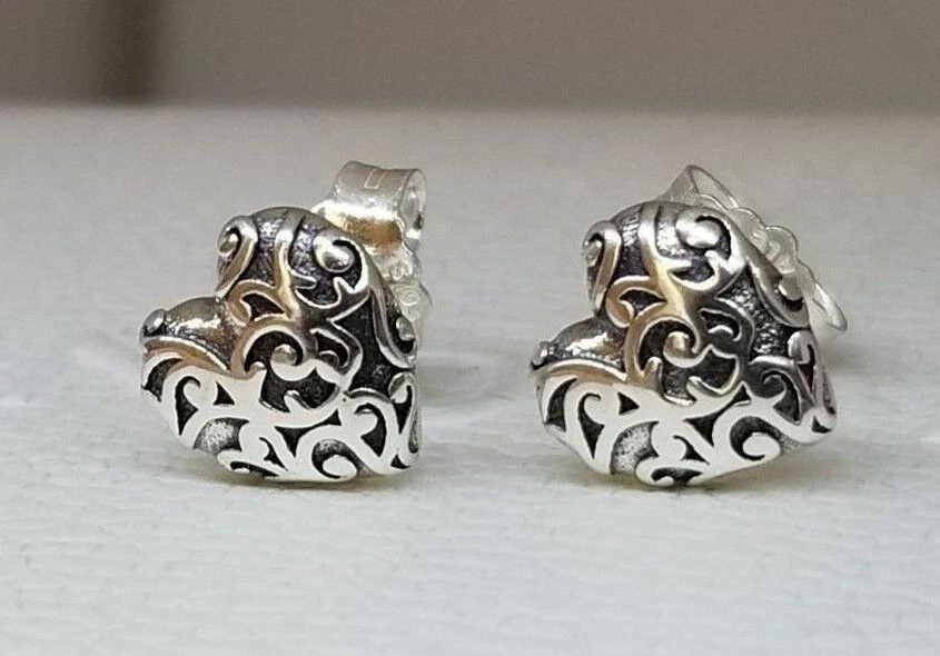 Pandora regal heart earrings deals