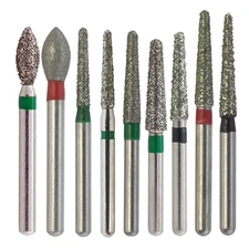High Speed Dental Diamond Bur Round End Taper Egg FG Burr Fine Super Coarse Grit