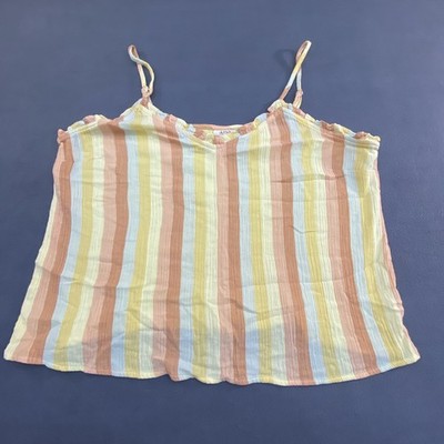 A.N.A NWT Cotton Striped Tank Size XL