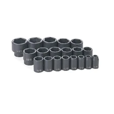 Grey Pneumatic 1/2In Drive 19 Pc. Standard Length Fractional Master Set