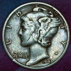 1943-S Mercury Dime Good – San Francisco Mint – 90% Silver