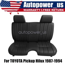 For TOYOTA Pickup 1987 1988 1989 1990 1991 1992 1993 1994 Bench Seat Covers Blk
