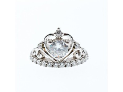 925 Sterling Silber CZ ''Herz der Königin'' Ring Größe 7