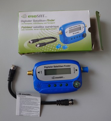 Digitaler Satelliten-Finder esoSAT mit Kompass, LCD-Display und Tonsignal