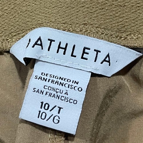 Pantalones informales para mujer Athleta tostados con bolsillos talla 10 de alto - Imagen 4 de 4