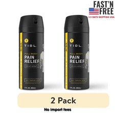 2 pack TIDL Cryotherapy Menthol Topical Pain Relief Spray 3 fl oz