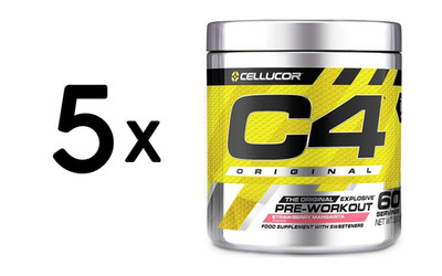 5 x Cellucor C4 Original, Strawberry Margarita - 402g (79,60 EUR/kg)