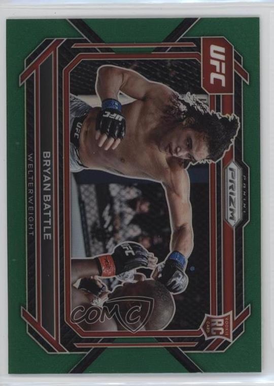 2023 Panini Prizm UFC Green Prizm Bryan Battle #58 1wv