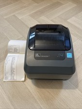 Zebra GK420t Thermal Label Printer With Power Supply & USB Cable - Free P&P