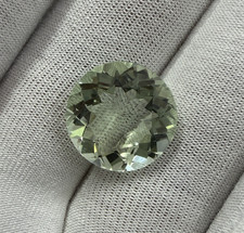 Natural Green Amethyst Round Cut Loose Gemsto...