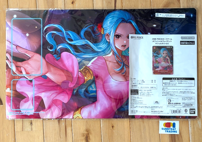 ONE PIECE Card Game Official Playmat Nefertari Vivi w/ Promo Card