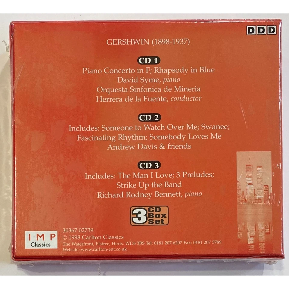 George Gershwin - IMP Classics 3 CD Box Set. New. Label Code: 30367 02739 Foto 2 de 2