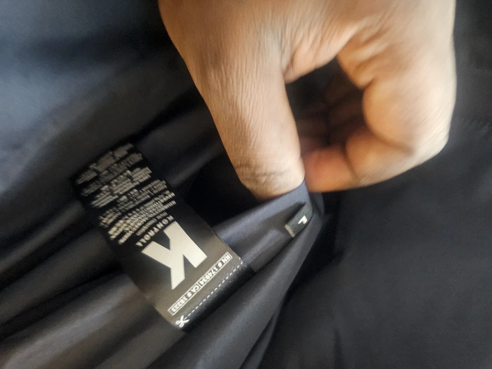 Kappa Kontroll Puffer Jacket Mens Large Blue Full Zip Surf Style Hooded - Image 4 of 4