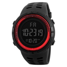 Men Military Digital LED Watch Teens Sports Gym Fitness Luminous Multi Function