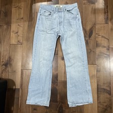 VINTAGE Y2K URBAN UP light wash wide leg Relaxed Baggy jeans Skater 32x30