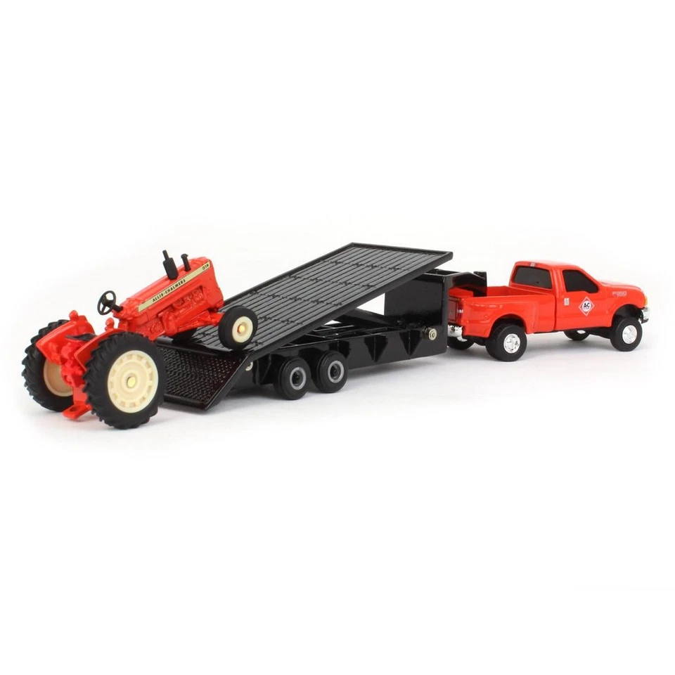 ERTL 1/64 Allis Chalmers D19 con Ford F-350 y remolque de quinta rueda 16443 Foto 3 de 4