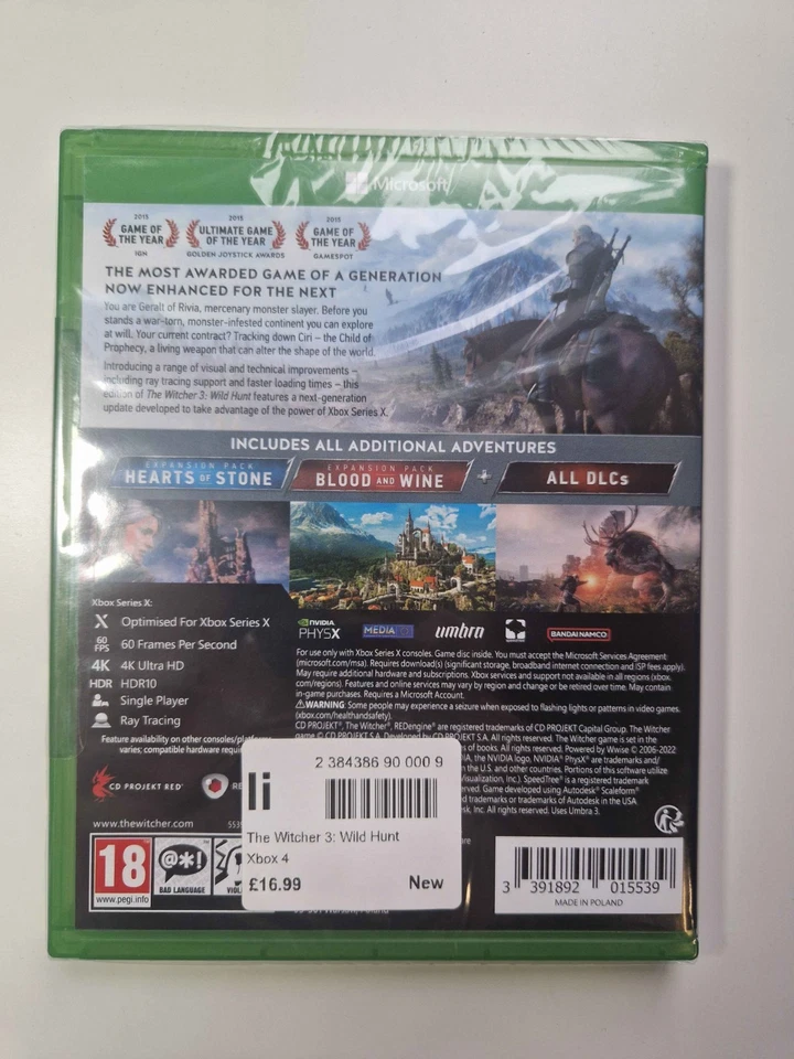 The Witcher 3 Wild Hunt Complete Edition Xbox Series X, photo 2 of 2