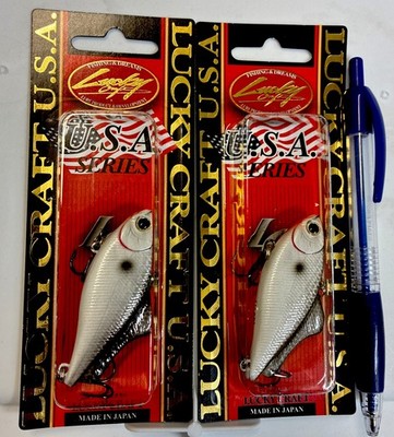 Lot Of 2 Lucky Craft LV-100 S, Lipless Cb s, Tennessee Shad, 2.5  Long, 7/16oz